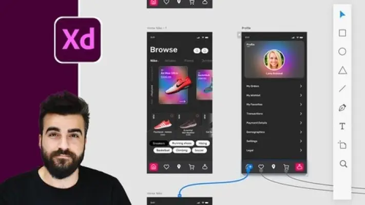 Adobe XD Mega Course - עיצוב חווית משתמש