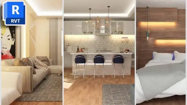 Autodesk Revit - קורס עיצוב פנים מתקדם