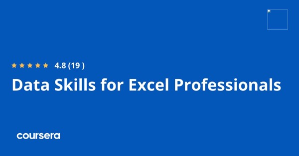 קורס אונליין – תעודה מקצועית מוסמכת בData Skills for Excel Professionals של Corporate Finance Institute