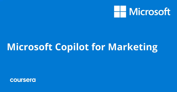 קורס אונליין – תעודה מקצועית מוסמכת ב-Microsoft Copilot לשיווק של המכון של מיקרוסופט