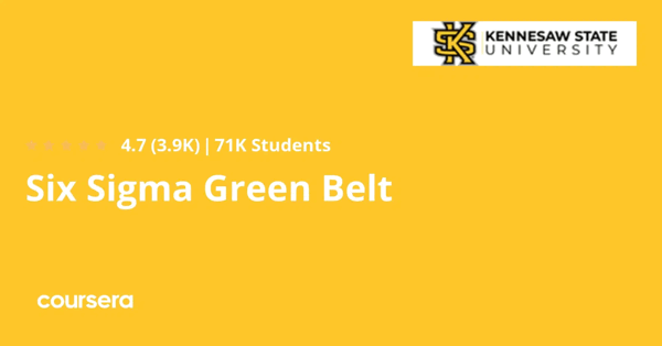 קורס אונליין – תעודה מקצועית מוסמכת בSix Sigma Green Belt של אוניברסיטת קנסו סטייט
