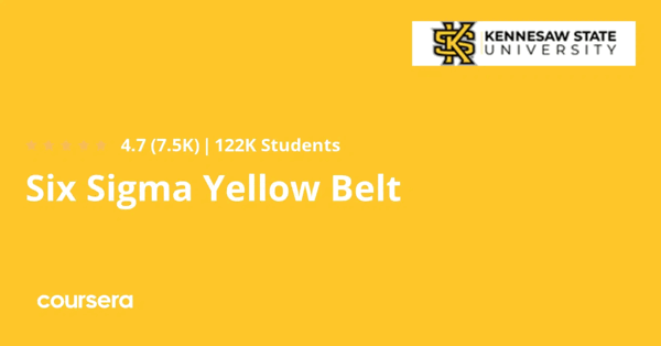 קורס אונליין – תעודה מקצועית מוסמכת בSix Sigma Yellow Belt של אוניברסיטת קנסו סטייט
