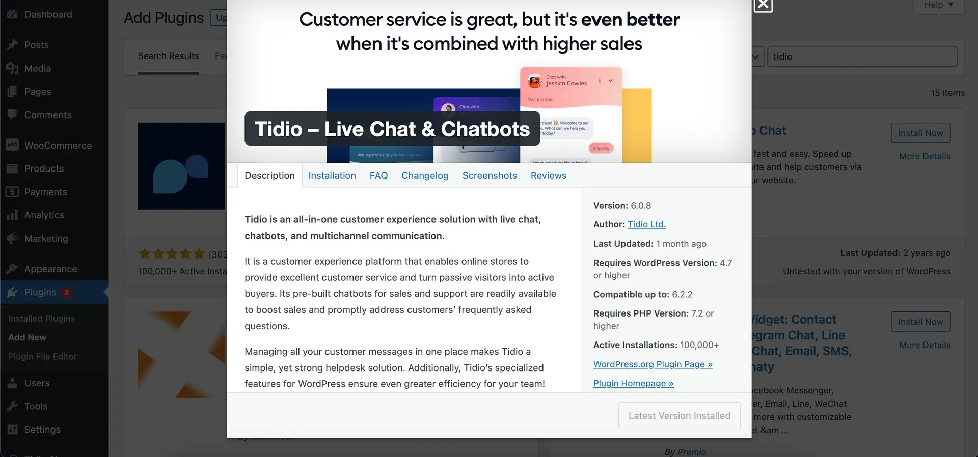 התקנת Tidio על WooCommerce לניהול חנויות אונליין 1 AddNew-2.jpeg