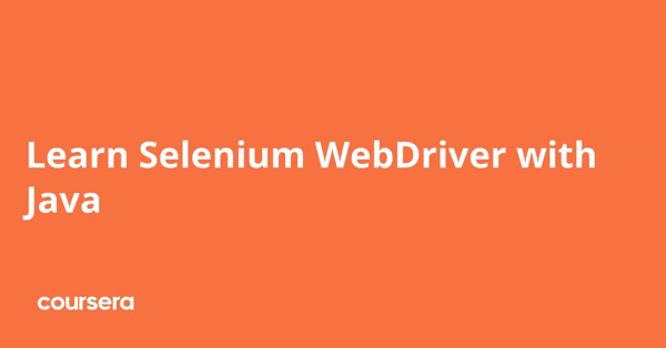 קורס אונליין – תעודה מקצועית מוסמכת ב-Selenium WebDriver של Packt Institute