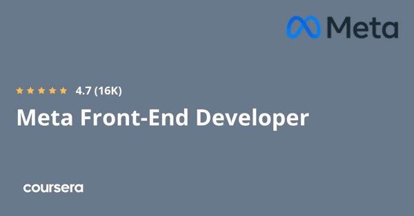 קורס אונליין – תעודה מקצועית מוסמכת בFront-End Developer של Meta