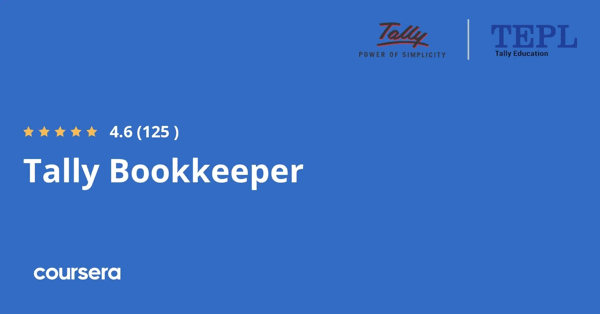 קורס אונליין – תעודה מקצועית מוסמכת בTally Bookkeeper של Tally Education and Distribution Services Private Limited