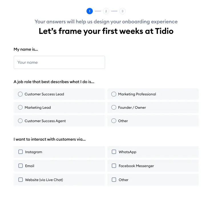 התחלה בשימוש בלוח הבקרה של Tidio לניהול שיחות וצ'אט בוטים התחלה בשימוש בלוח הבקרה של Tidio לניהול שיחות וצ'אט בוטים