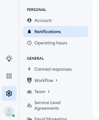ניהול תיבת הדואר (Inbox) ב-Tidio: כלי עוצמתי לשיחות וצ'אט בוטים 14 going offline 2024-04-05 at 14.33.57.png