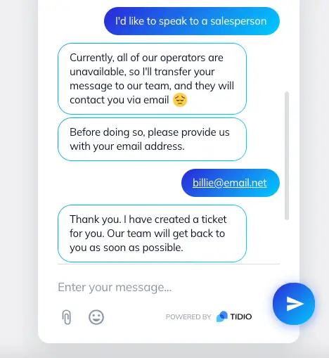 לירו - ה-AI צ'אט בוט של Tidio: איך להגדיר ולנהל 17 Screenshot 2024-05-10 at 14.51.50.png