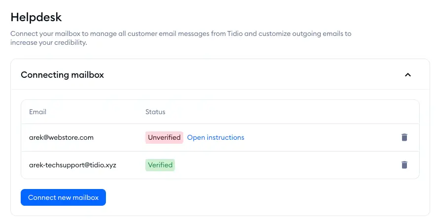 איך לנהל כרטיסי עזרה (Helpdesk Ticketing) ב-Tidio 6 Screenshot 2024-06-04 at 15.30.36.png