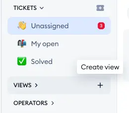תצוגות כרטיס מותאמות אישית ב-Tidio Helpdesk 3 custom ticket views 2024-04-09 at 12.42.02.png