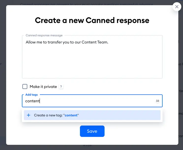 שימוש בתגובות מוכנות (Canned Responses) בצ'אט בוטים של Tidio 5 canned resp 2024-04-10 at 15.16.10.png