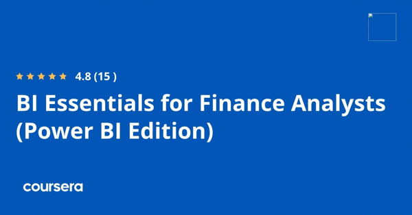 קורס אונליין – תעודה מקצועית מוסמכת בBI Essentials for Finance Analysts (Power BI Edition) של Corporate Finance Institute