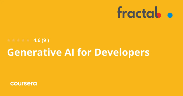 קורס אונליין – תעודה מקצועית מוסמכת ב-Generative AI for Developers של Fractal Analytics