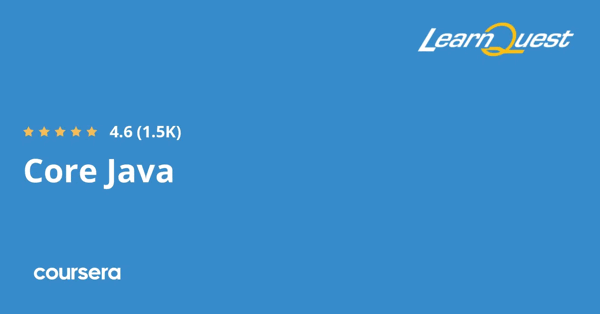 קורס אונליין – תעודה מקצועית מוסמכת ב-Core Java של LearnQuest