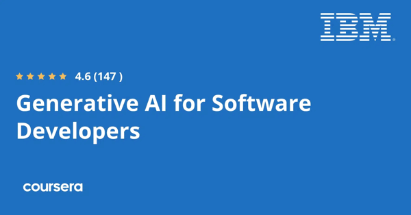 קורס אונליין – תעודה מקצועית מוסמכת ב-Generative AI for Software Developers של IBM
