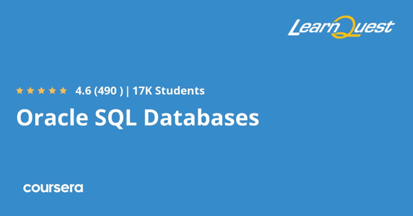 קורס אונליין – תעודה מקצועית מוסמכת ב-Oracle SQL Databases של LearnQuest
