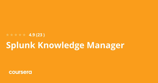 קורס אונליין – תעודה מקצועית מוסמכת ב-Splunk Knowledge Manager של Splunk Inc.