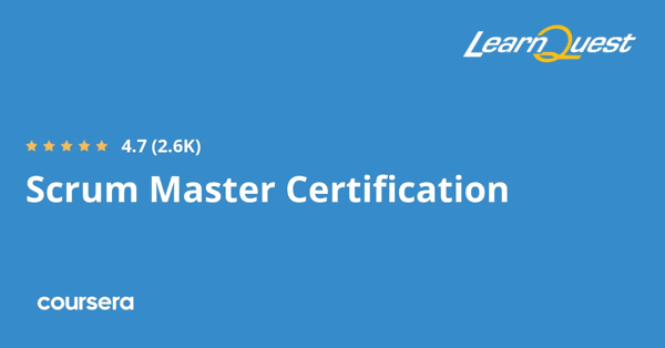 קורס אונליין – תעודה מקצועית מוסמכת בScrum Master של LearnQuest