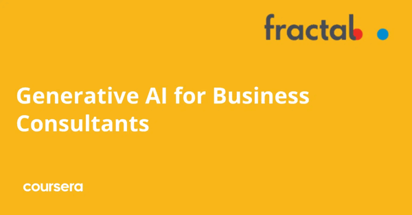 קורס אונליין – תעודה מקצועית מוסמכת בGenerative AI for Business Consultants של Fractal Analytics