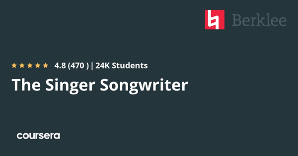 קורס אונליין – תעודה מקצועית מוסמכת בThe Singer Songwriter של Berklee College of Music