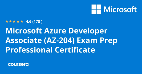 קורס אונליין – תעודה מקצועית מוסמכת ב-Microsoft Azure Developer Associate (AZ-204) של Microsoft