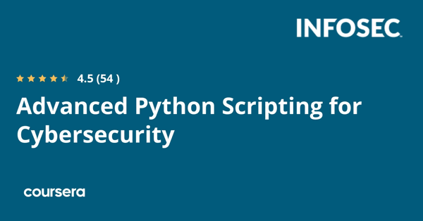 קורס אונליין – תעודה מקצועית מוסמכת ב-Python מתקדם לאבטחת סייבר של Google,Infosec