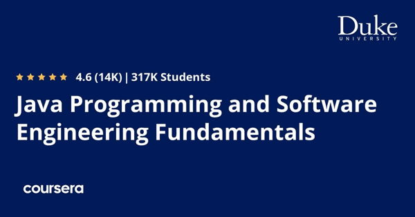 קורס אונליין – תעודה מקצועית מוסמכת ב-Java Programming והנדסת תוכנה של אוניברסיטת דיוק