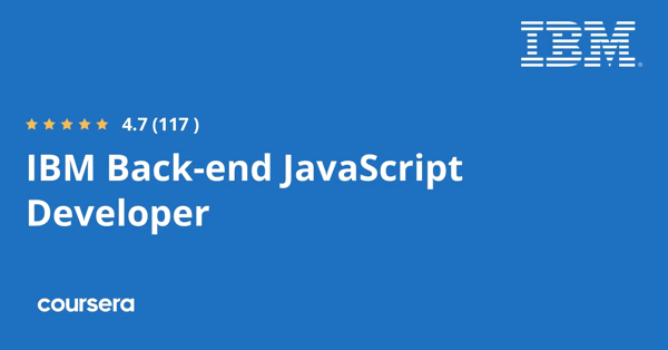 קורס אונליין – תעודה מקצועית מוסמכת במפתח JavaScript בצד השרת של IBM