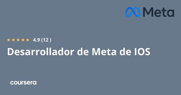 קורס אונליין – תעודה מקצועית מוסמכת בDesarrollador de Meta de IOS של Meta