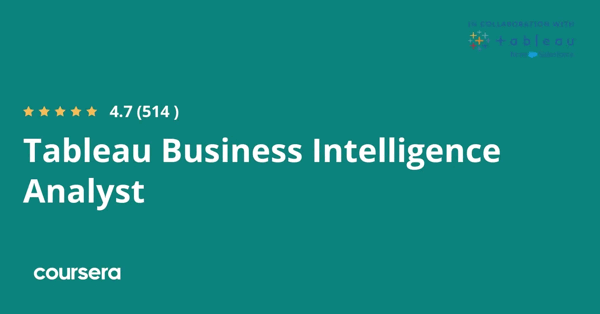 קורס אונליין – תעודה מקצועית מוסמכת בTableau Business Intelligence Analyst של Tableau Learning Partner
