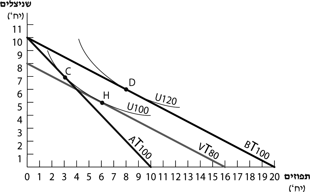 פרק 4: השפעות הנובעות משינוי במחירי המוצרים 13 תרשים 4.18